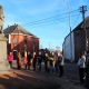 Rassemblement devant le monument aux morts